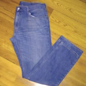 (38 X 34) LEVI 559 Original Distressed Straight Leg Jeans
